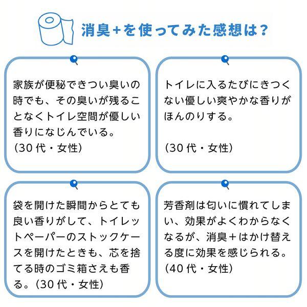 トイレットペーパー ダブル エリエール 8個セット 消臭プラス(+) 大王製紙 1.5倍巻き 37.5m×64ロール (8ロール×8パック) ナチュラルクリアの香り 新生活｜petkan｜06