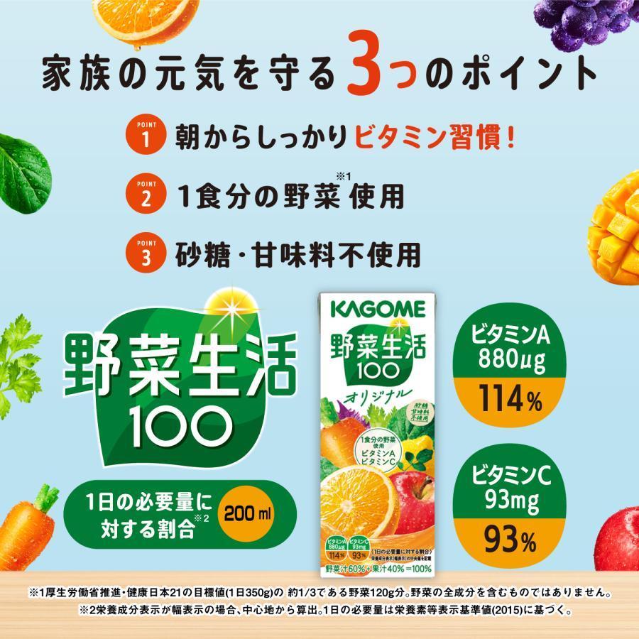 カゴメ トマトジュース 野菜ジュース 紙パック 200ml 96本 カゴメ野菜ジュース 野菜一日これ一本 200ml  選べる10種類 送料無料｜petkan｜15