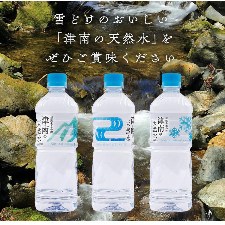 水 550ml 48本 ミネラルウォーター みず 天然水 新潟名水の郷 津南の