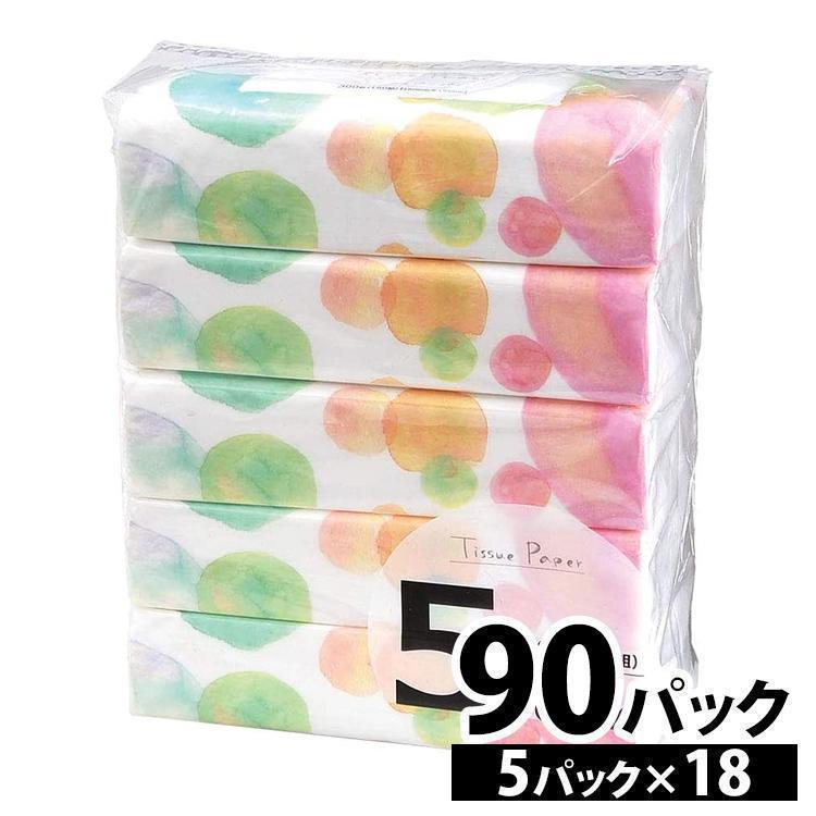 ティッシュ ソフトパックティッシュ 90個 300枚 150組 5個入り×18袋セット 伊藤忠紙パルプ 【正規販売店】 ティッシュ ソフトパックティッシュ 90個 300枚 150組 5個入り×18袋セット 伊藤忠紙パルプ 【正規販売店】