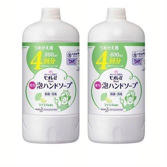 2個セット ビオレu 泡ハンドソープ シトラスの香り つめかえ 800ml 花王 D Megastore Paypayモール店 通販 Paypayモール