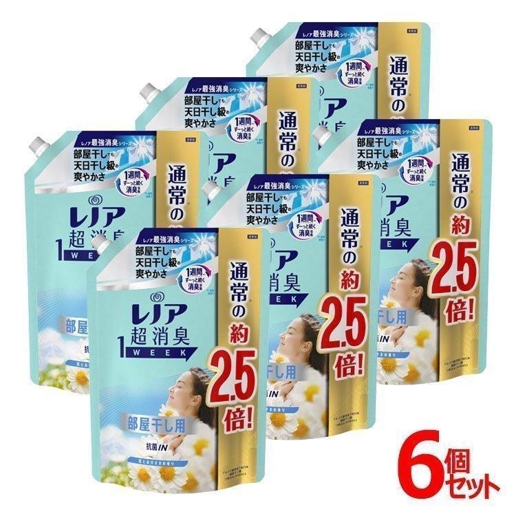6個セット レノア 超消臭1week 柔軟剤 部屋干し 花とおひさまの香り 詰め替え 特大 980ml D 母の日 22 父の日 プレゼント Megastore Paypayモール店 通販 Paypayモール
