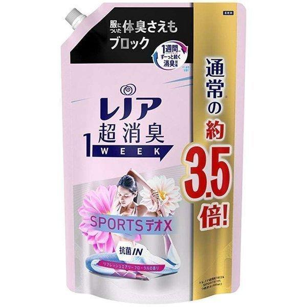 レノア 超消臭1week 柔軟剤 スポーツデオxリフレッシュエアリーフローラル 詰め替え 超特大 1390ml D 母の日 22 父の日 プレゼント Megastore Paypayモール店 通販 Paypayモール