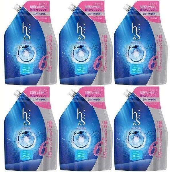 (6個セット)h&s モイスチャー シャンプー つめかえ超特大 2L (D) 新生活 | P&G | 03