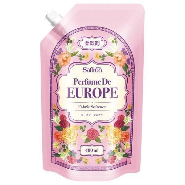 サフロン柔軟剤パフュームドヨーロッパ ローズブーケの香り 480ml