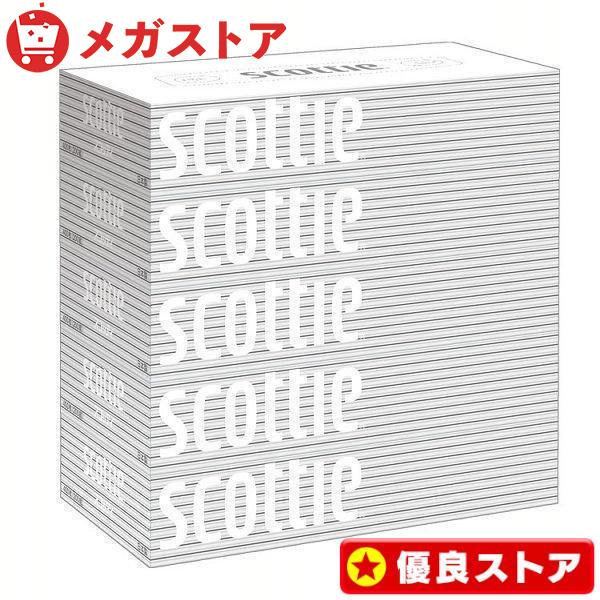 ティッシュ ティッシュペーパー 200組 5個×24個セット 箱ティッシュ ボックスティッシュ 箱 スコッティ 日本製紙クレシア (400枚)（Yahoo!・メガストア Yahoo!店）