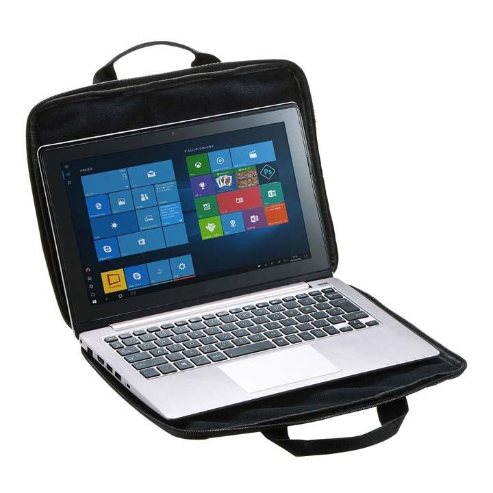 取っ手付きpcインナーケース ケース Pc 持ち運び パソコン カバン 11 6インチワイド In Gh11bk サンワサプライ D Megastore Paypayモール店 通販 Paypayモール