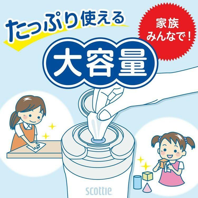 スコッティ ウェットティッシュ 除菌 アルコールタイプ 本体 120枚 77015 (D) 新生活 ポイント消化｜petkan｜06