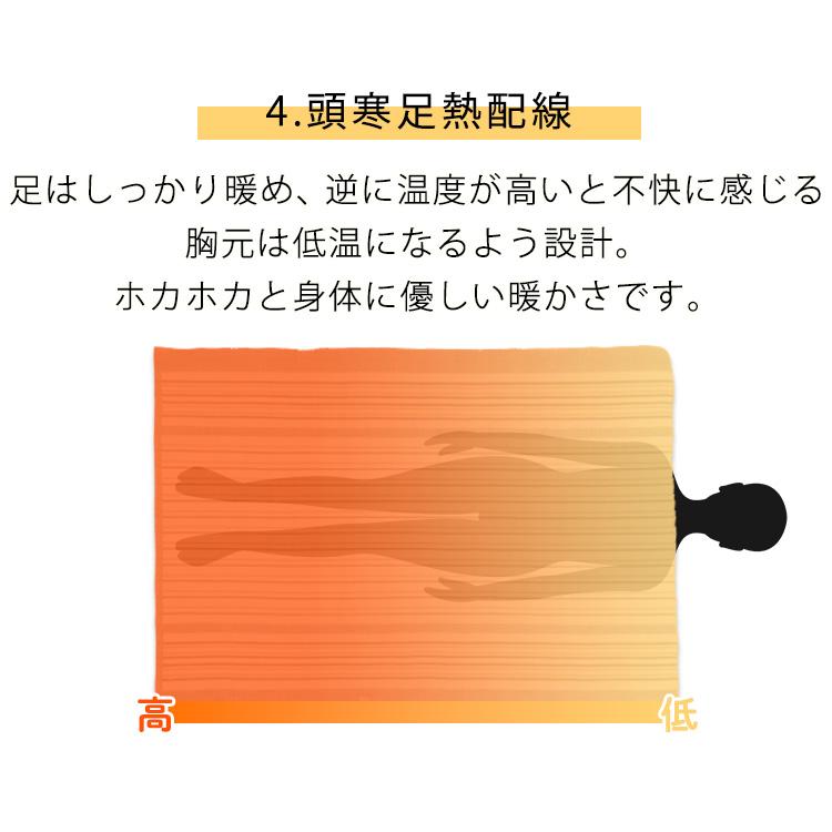 電気毛布 TEKNOS 130×190cm 敷き毛布 洗える ダニ退治 節電 キャンプ 電気代 毛布 丸洗い テクノス EM-713M (D)｜petkan｜04