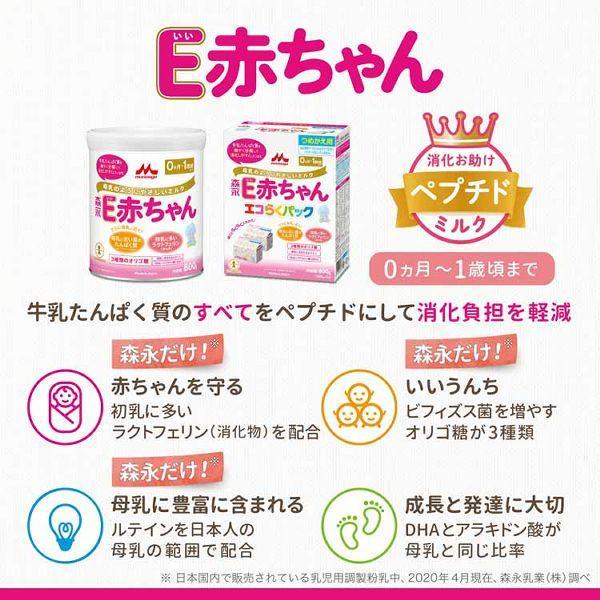 E赤ちゃん 大缶 800g 8個セット 森永乳業 (D) : メガストア Yahoo!店