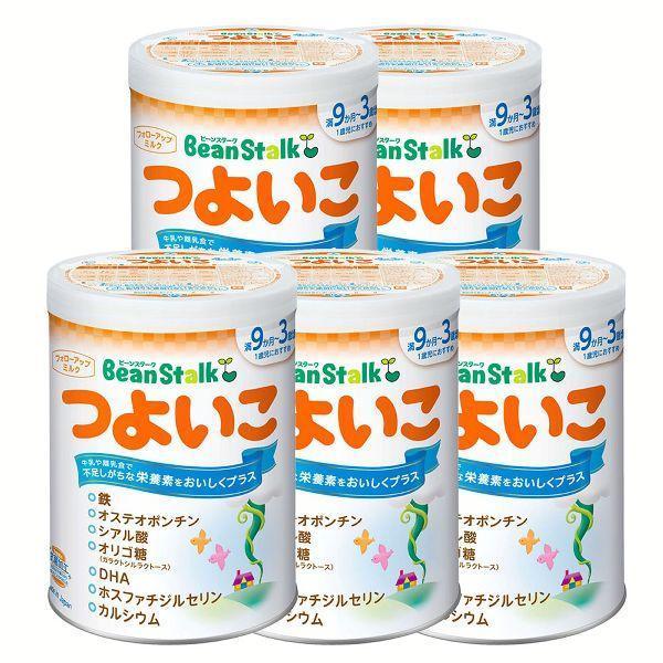 粉ミルク つよいこ 赤ちゃん ベビーミルク 5個セット ベビー ビーンスタークつよいこ 満9か月頃〜3歳頃 大缶 新生活 (D)｜petkan｜02