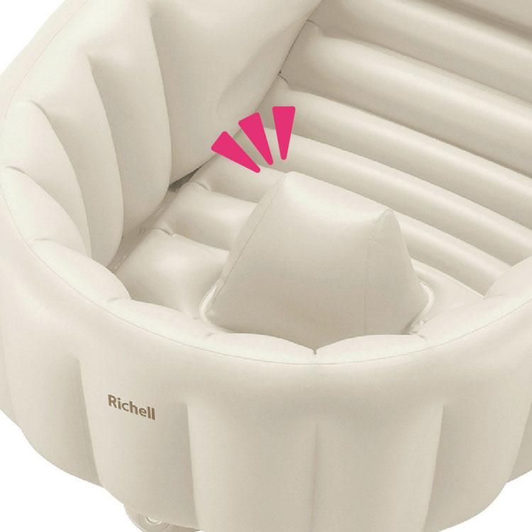 リッチェル ベビーバス お風呂マット ふかふか ベビーバスK