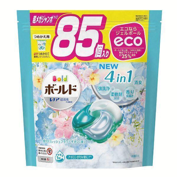 ボールド 洗濯洗剤 柔軟剤 ジェルボール レノア フラワーサボン 85個