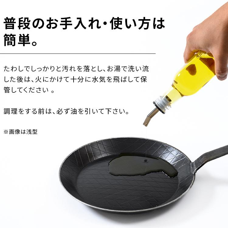 フライパン 家庭用品 調理器具 Turk 鉄製フライパン ベント