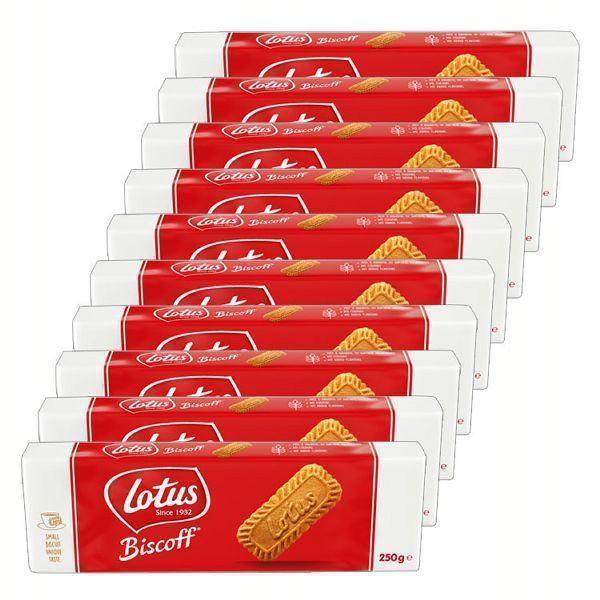 (10個セット)ロータス オリジナルカラメルビスケット 250g (D) の商品画像