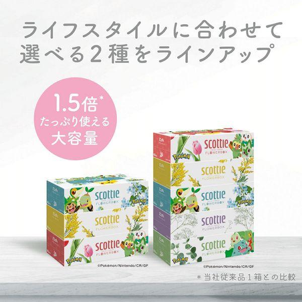 フラワーデコティッシュボックス スコッティ（scottie） (18個セット)(数量限定品)ボックスティッシュ