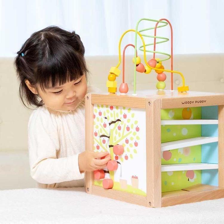 おもちゃ 子ども用おもちゃ プレゼント あそびたっぷり フルーツアクティビティボックス ウッディプッディ(B)の画像