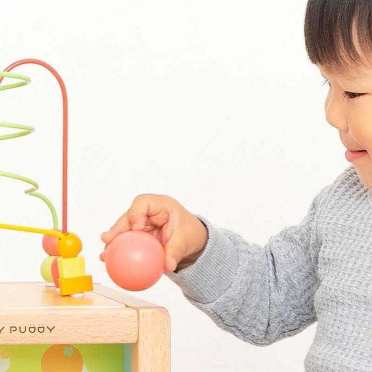 おもちゃ 子ども用おもちゃ プレゼント あそびたっぷり フルーツアクティビティボックス ウッディプッディ(B)の画像