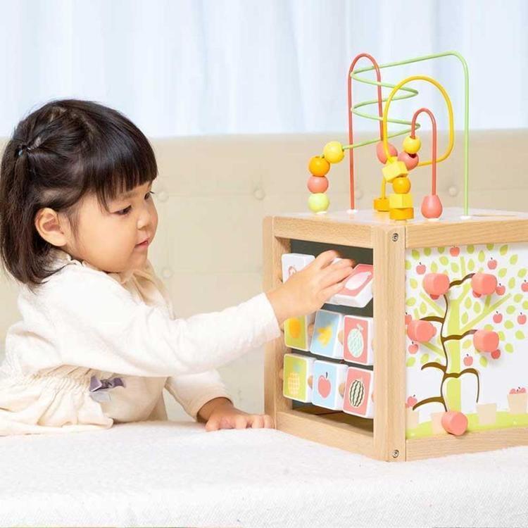 おもちゃ 子ども用おもちゃ プレゼント あそびたっぷり フルーツアクティビティボックス ウッディプッディ(B)の画像