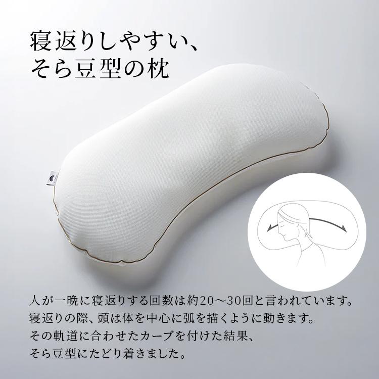 枕 まくら まくらのキタムラ ジムナストプラス middle そら豆型 寝返り 