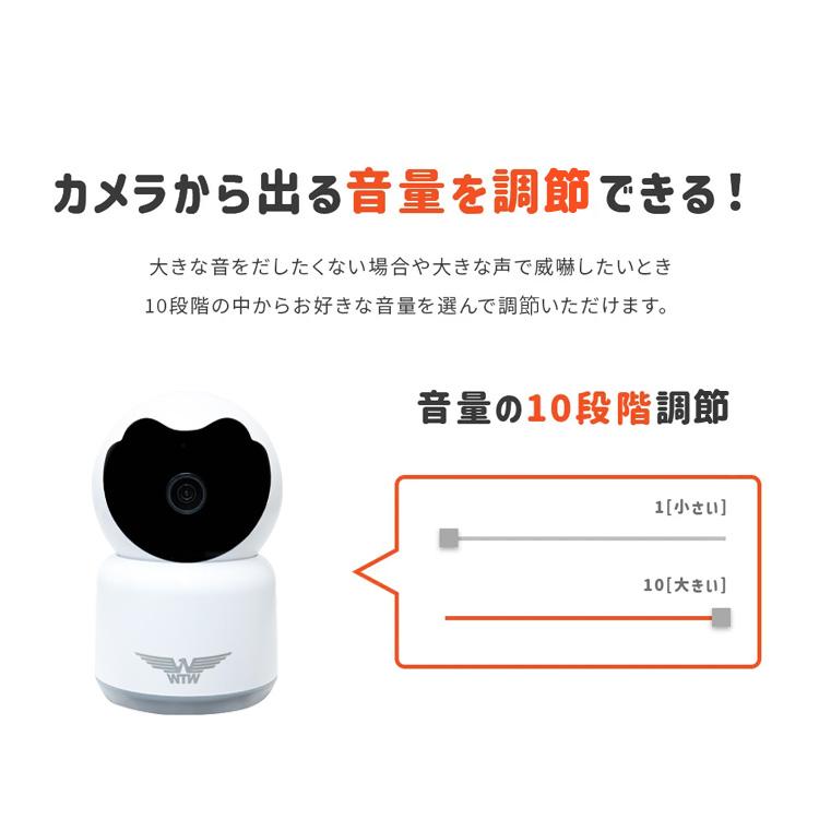 防犯カメラ 家庭用 ペットカメラ 温度表示 wifi ペット 見守りカメラ