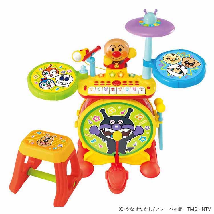 おもちゃ NEWノリノリライブ♪BIG電子ドラム＆キーボード アンパンマン