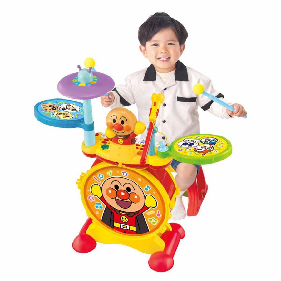 【新品未開封】NEW アンパンマン BIG電子ドラム&キーボード おもちゃ NEWノリノリライブ♪BIG電子ドラム＆キーボード アンパンマン