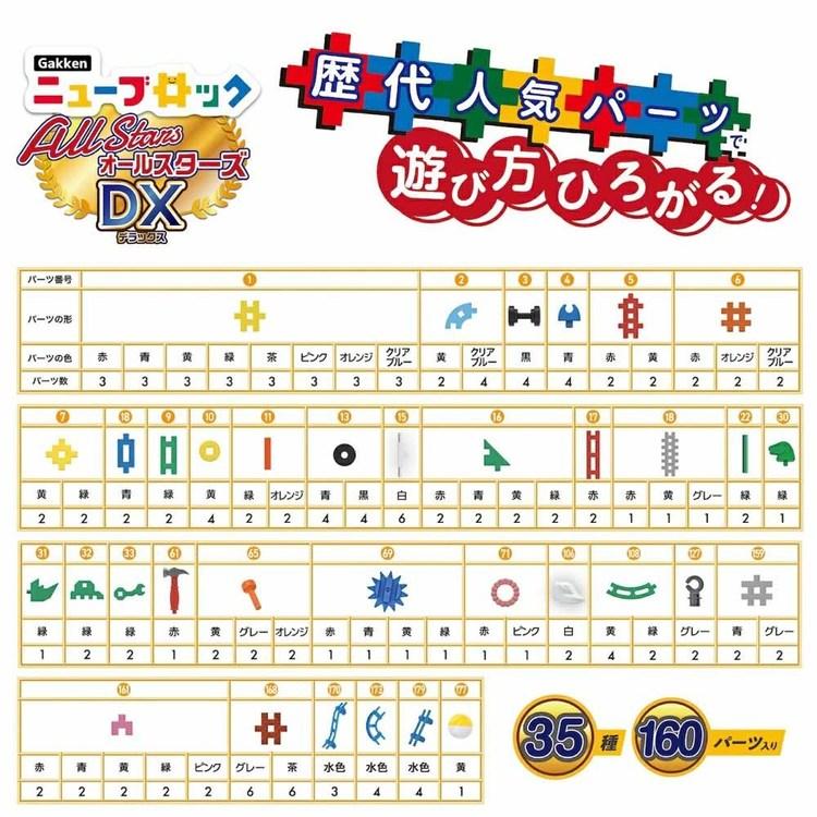 Gakkenニューブロック オールスターズDX 83778 学研ステイフル