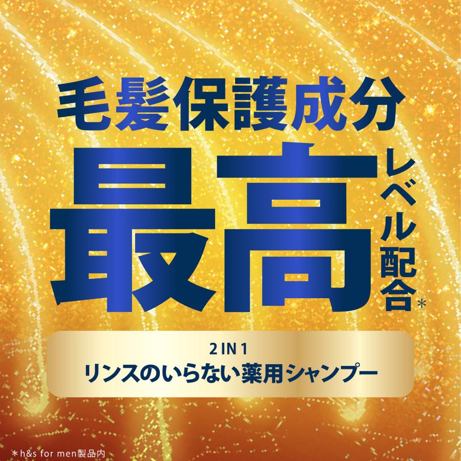 H&S シャンプー 詰め替え h&s for men ゴールド2in1 ピュアスポーツの