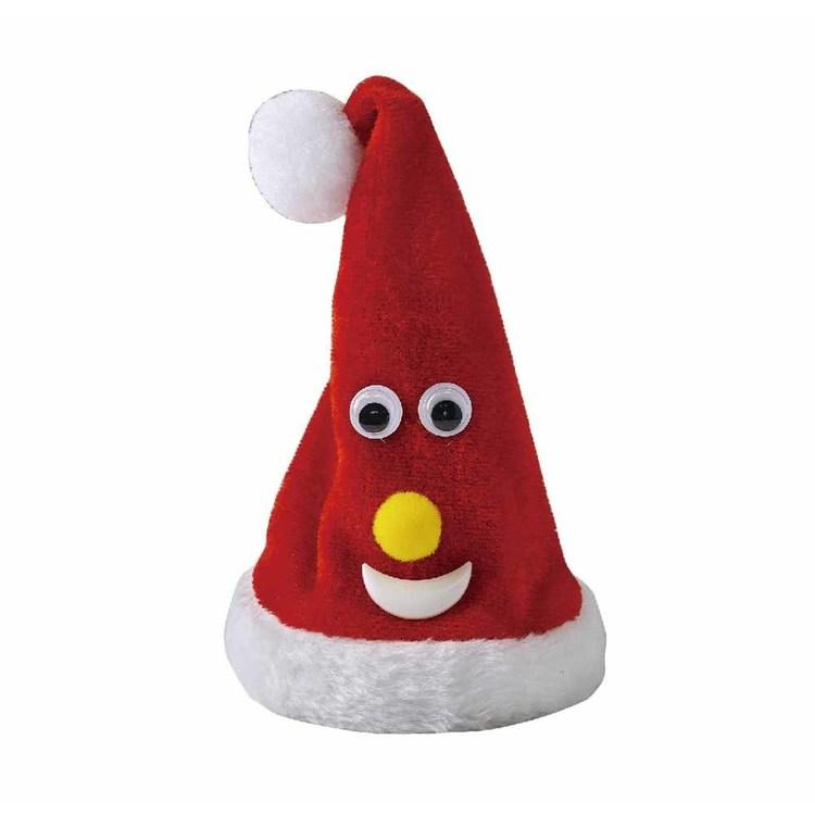 サンタさんよりオシャレな帽子を被った巨大3等身ノームさんのオブジェ