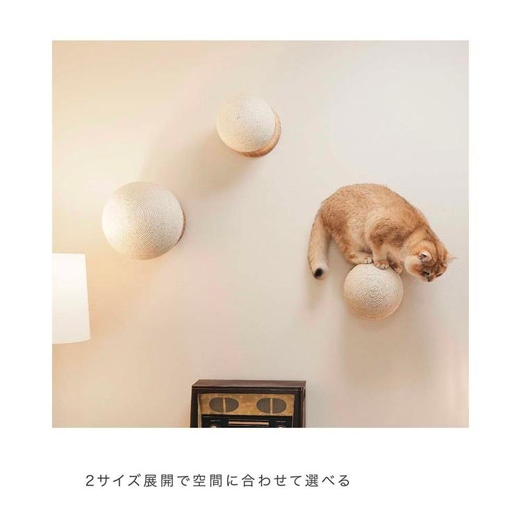 キャットウォーク キャットステップ 猫用品 ペット用品 猫家具 爪研ぎ 壁掛け ペット共生 猫部屋 CATURN N25 キャターン爪研ぎボール MZ0002の画像