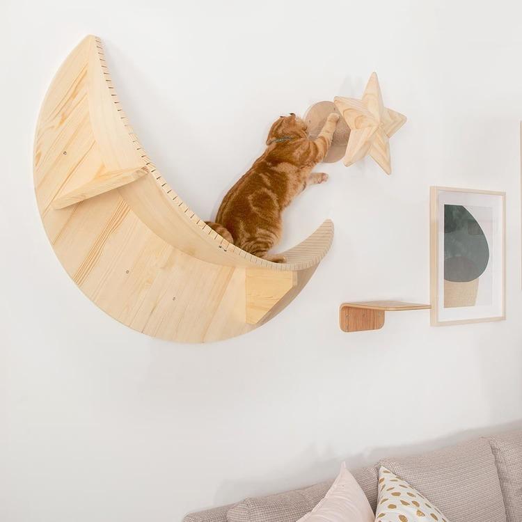 キャットウォーク キャットステップ 猫用品 ペット用品 猫家具 猫ベッド 壁掛け ペット共生 猫部屋 賃貸おすすめ TWINKLESTAR MZ0044_2