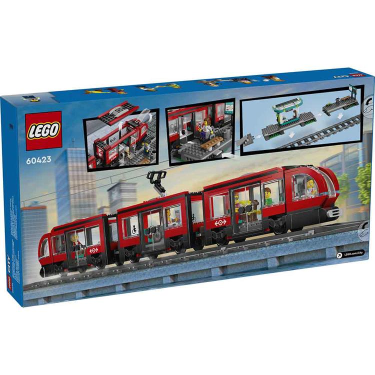 おもちゃ 玩具 ブロック プレゼント 誕生日 クリスマス 小学生 シティ でんしゃ LEGO ダウンタウン路面電車と停留所 60423 CITY