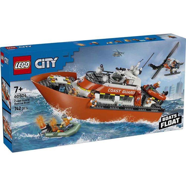 おもちゃ 玩具 ブロック プレゼント 誕生日 クリスマス 小学生 のりもの LEGO 沿岸警備隊レスキュー ボート＆ヘリコプター 60504 CITY_2