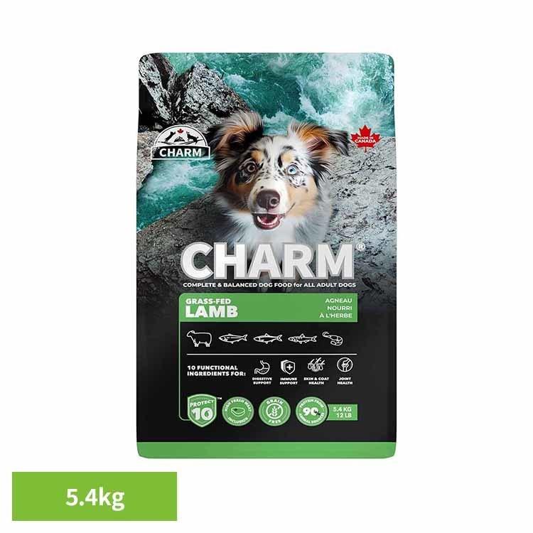 チャーム ドッグフード プレミアムフード グレインフリー 犬 ナチュラル アレルギー 小粒 無添加 肥満 CHARM グラスフェッドラムドッグフード 5.4kg | 