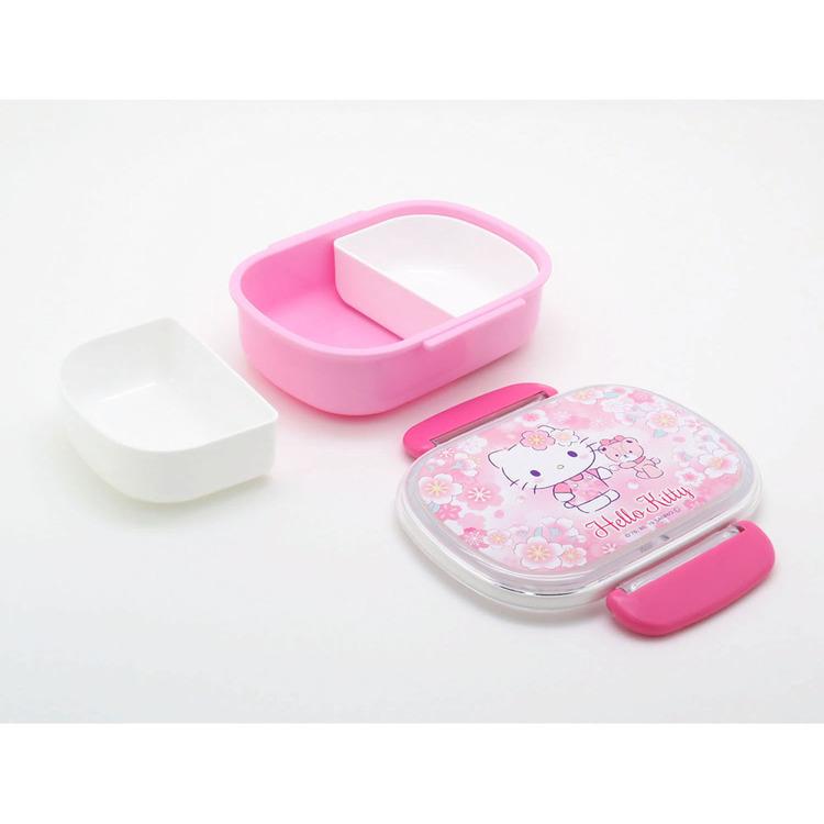 ハローキティ アルミ 1段 お弁当箱 平成レトロ　サンリオ　ハローキティ　ランチケース　サクラ　新品 サクラ ランチ アルミ弁当箱 350ml 弁当箱・水筒