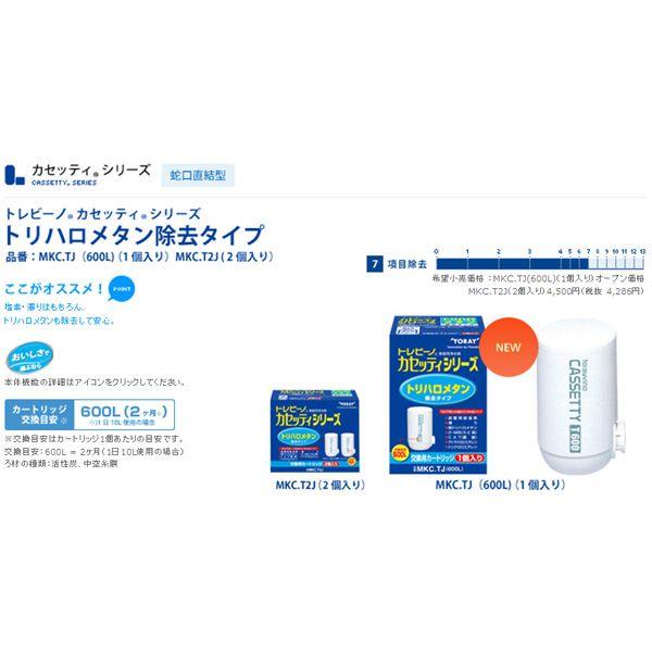 TORAY（東レ） 浄水器 カートリッジ トレビーノ カセッティ 蛇口直結