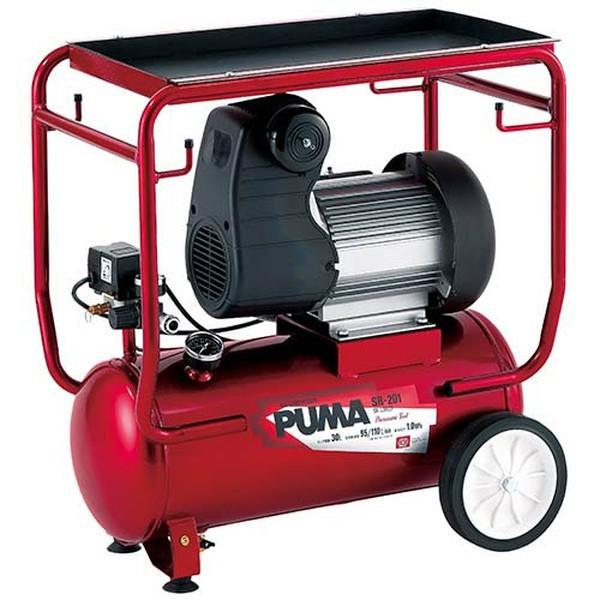 PUMA SR-201 エアコンプレッサー 新品、未使用。 SK11 PUMA エアコンプレッサー ハイパフォーマンス SR-201 吐出量120L