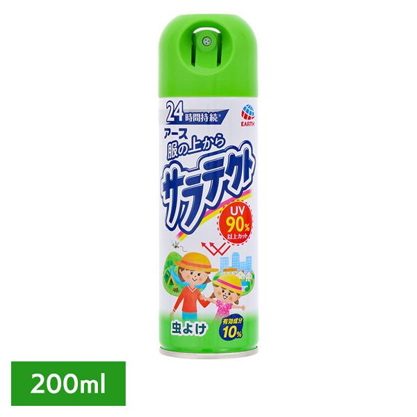 サラテクト UVカット 防虫 アース 服の上からサラテクト 200ml アース製薬 の商品画像