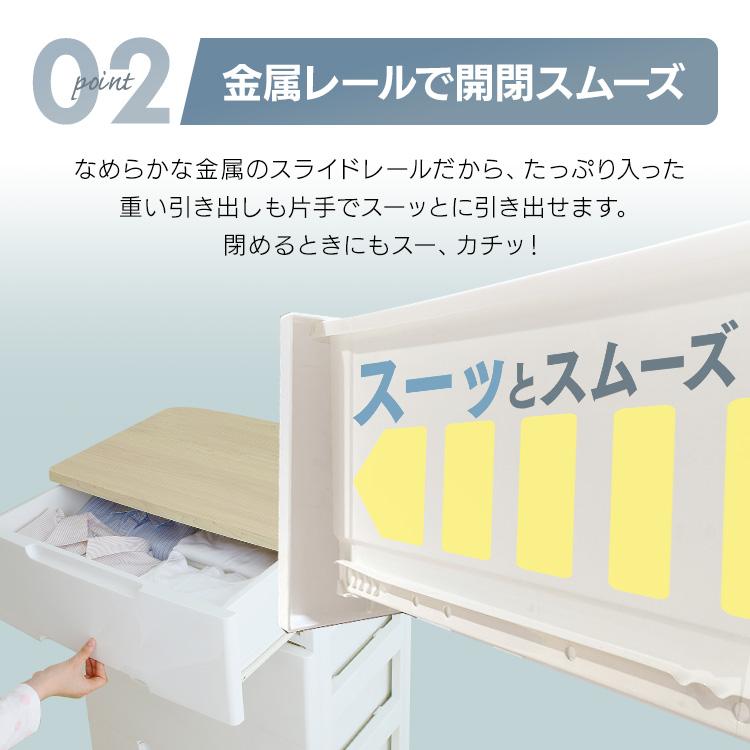IRIS OHYAMA（アイリスオーヤマ） チェスト 5段 白 完成品 幅56 奥行