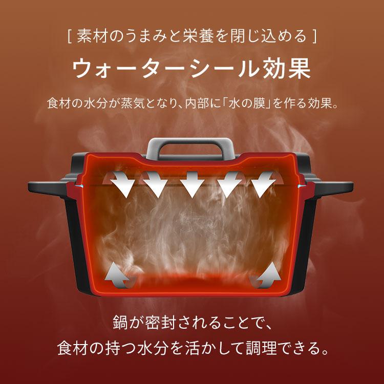 鍋 無水鍋 24cm 両手鍋 ih ih対応 ガス 卓上鍋 炊飯 一人用 深型 おしゃれ 無加水鍋 なべ 一人暮らし 新生活 アイリスオーヤマ cotoco SMKSN-S24 * | IRIS OHYAMA | 06