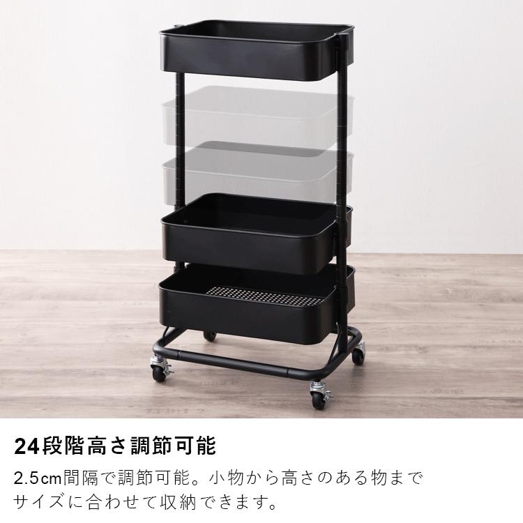 アンファン コーハウス　キャスター付きワゴン IRIS OHYAMA（アイリスオーヤマ） ワゴン キャスター付き スリム 3段