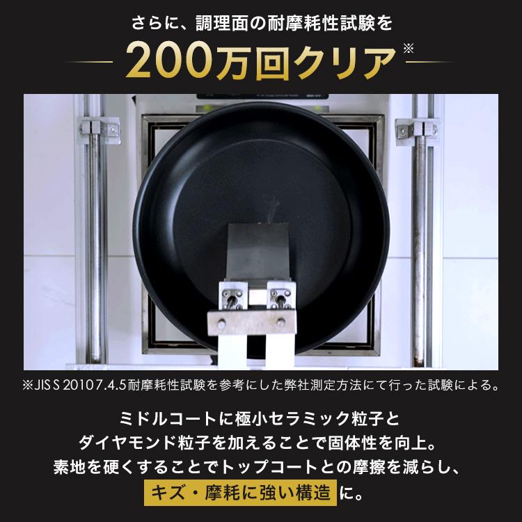 フライパン セット ih コーティング 耐久 ダイヤモンドコート 鍋 9点セット アイリスオーヤマ TERACOAT EHDC-T9S 一人暮らし 新生活 プレゼント｜petkan｜10