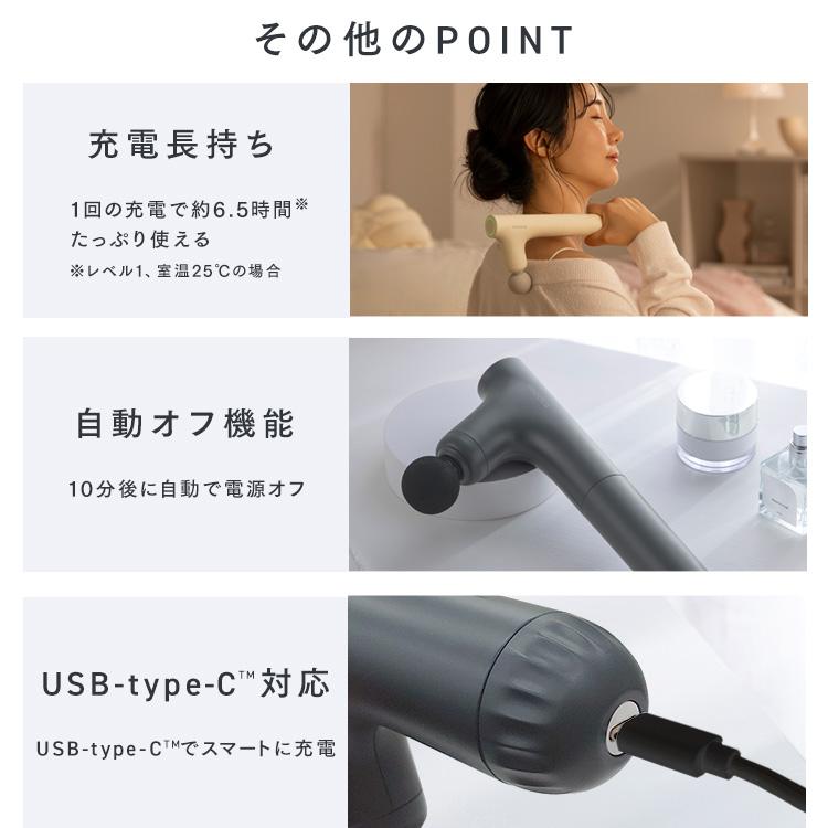 ボディケアガン 小型 軽量 延長ハンドル付 ロング 肩甲骨 顔 ボディケア ギフト ミコラ ビューティーケアガン アイリスオーヤマ * | IRIS OHYAMA | 14
