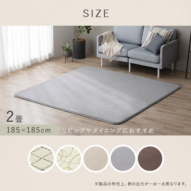 IRIS OHYAMA（アイリスオーヤマ） ラグ 2畳 カーペット ラグマット