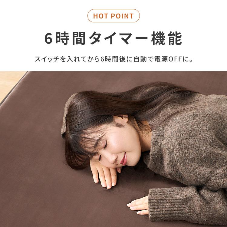 IRIS OHYAMA（アイリスオーヤマ） ラグ 2畳 ホットカーペット 一体型