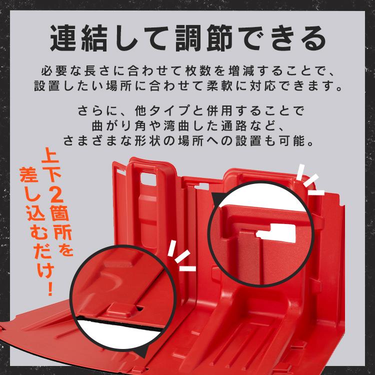 止水板 防水板 持ち手付き 簡単設置 連結可能 防災 水害対策 浸水対策 洪水対策 アイリスオーヤマ ストレート 内カーブ 外カーブ FCB-61 *の画像