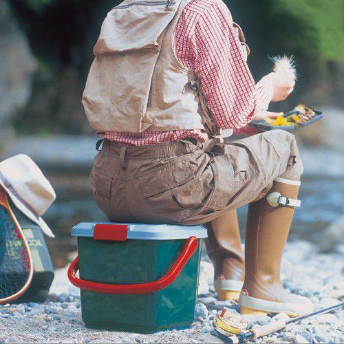 2個セット コンテナボックス フタ付き バケツ 15L RVボックス RVBOX 蓋 ふた付 洗車 踏み台 ベランダ収納 防水 アイリスオーヤマ RV-15B | IRIS OHYAMA | 01