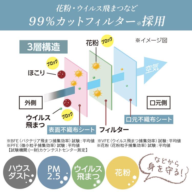 マスク おしゃれ 不織布 立体 カラー 花粉 アイリスオーヤマ 血色 個包装 35枚 25枚 RK−D7SW DAILY FIT MASK｜petkan｜17