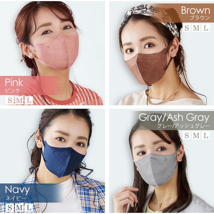 マスク おしゃれ 不織布 立体 カラー 花粉 アイリスオーヤマ 血色 個包装 35枚 25枚 RK−D7SW DAILY FIT MASK｜petkan｜07